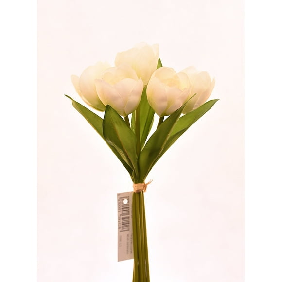 Ramo De Tulipanes Blanco 30 Cm