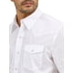 thumbnail image 2 of Camisa Wrangler Western Básica de Manga Corta Blanca para Hombre, 2 of 4
