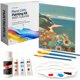 thumbnail image 1 of Kit de pintura artística Painting4Real DIY con tutoriales en video, set de 9 piezas, 1 of 9