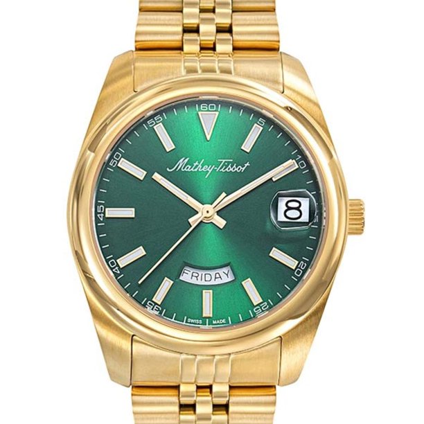 Reloj Mathey-Tissot Mujer Mathy Day-Date D510PV dorado 34mm