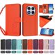 thumbnail image 4 of Funda Cartera Trébol para Xiaomi Redmi Note 14 Pro 4G con Ranuras Tarjetas y Carga Inalámbrica Naranja, 4 of 6