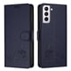 thumbnail image 5 of Funda tipo cartera FOXDOCK para Samsung Galaxy S21 FE con soporte, ranuras, RFID, diseño de gato, 5 of 5