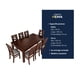 thumbnail image 4 of Juego de Comedor Sevilla 8 Sillas Nogal Mesa Rectangular Madera, 4 of 5