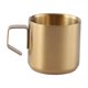 thumbnail image 1 of Taza De Café Acero Inoxidable Con Asa Robusta Multifuncional Para Restaurante Dorado 150ml, 1 of 3