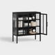 thumbnail image 1 of Vitrina bajo 2 puertas 3 niveles linea black - SC-DC-F006, 1 of 5