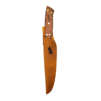 Kangkawe - Cuchillo 5"" Pellaifa Con Funda De Cuero Café