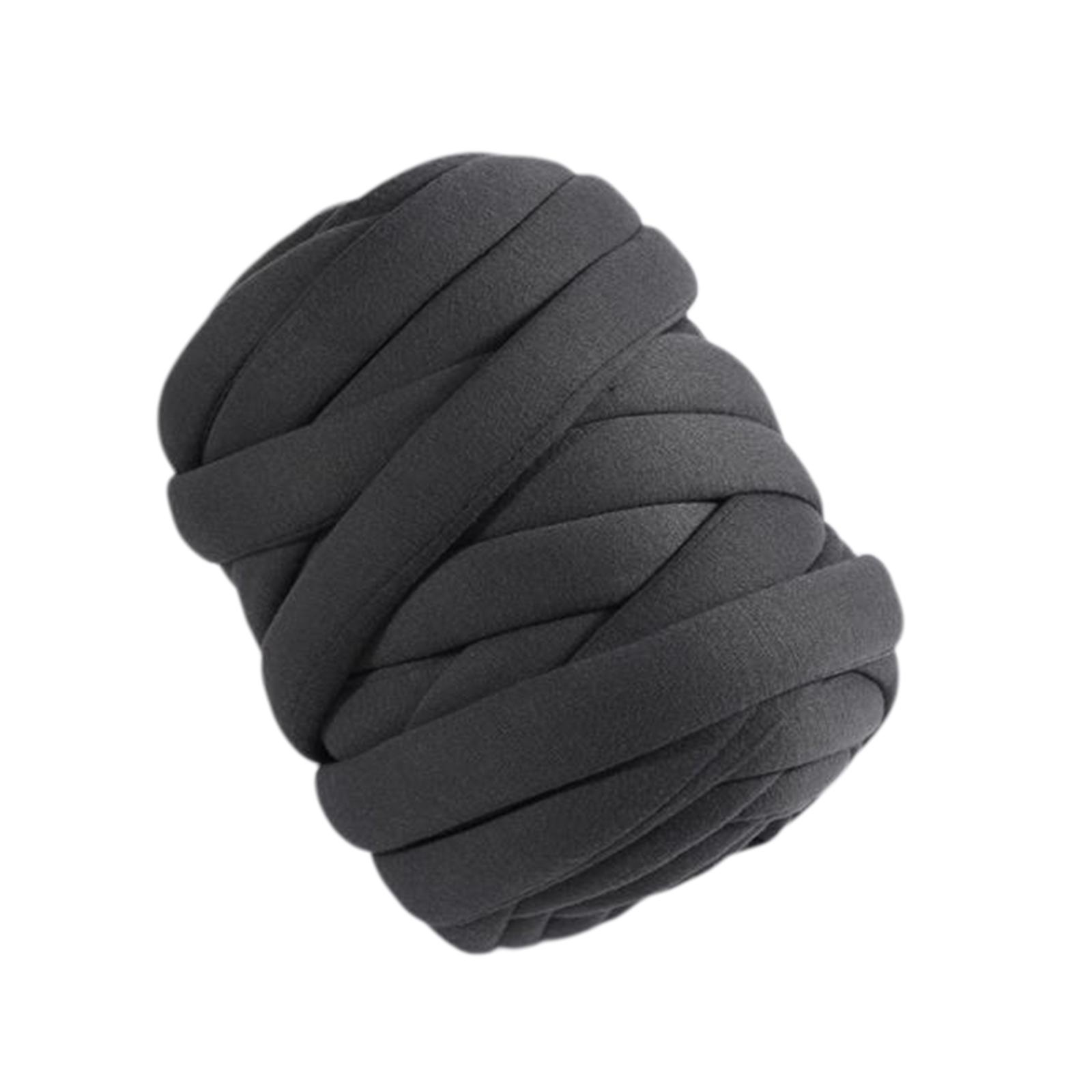 Bothyi - Hilo De Tubo De Hilo Grueso De 0,55 Libras Para Manta, Cama Para Mascotas Y Cerca De Cama, Tejido Para Dedos, Gris Oscuro