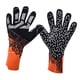 thumbnail image 3 of Guantes De Portero De Fútbol, Guantes De Portero Deportivos Gruesos De Alto Rendimiento, Color Naranja Y Negro, 3 of 3