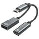 thumbnail image 3 of Adaptador USB C OTG Con Cable Trenzado De Carga Rápida PD 60W Para Portátil Gris, 3 of 5