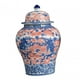 thumbnail image 1 of Tarro De Jengibre Chino De Porcelana De Cerámica De 1300ml, Tarro De Almacenamiento Para Oficina, Hogar, Regalo, Fénix, 1 of 3