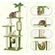 thumbnail image 3 of Rascador gatos torre yute michis arbol palmera hojas verde, 3 of 3
