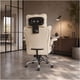 thumbnail image 5 of Silla Oficina Ejecutiva Ergonómica Reclinable Con Reposapiés Crema Cuero Sintético, 5 of 8