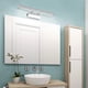 thumbnail image 4 of Lámpara de espejo de baño Lámpara de pared Lámpara de mesa Impermeable Ajustable 180° con interruptor Acero inoxidable Iluminación Muebles de baño Maquillaje, 4 of 5