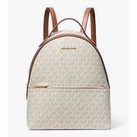 Mochila Michael Kors Female Medium Pvc Front Pocket Vanilla