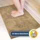 thumbnail image 4 of Juego de 4 alfombrillas de microfibra, color beige, 30 x 19 cm, para puerta y baño, 4 of 7