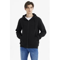 Fashionspark - Polerón Hombre Full Zipper Basico Negro