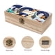 thumbnail image 3 of Son Heung-min-theme Wooden Storage Box Rustic Wood Organizer Box Decorative Keepsake Box Multipurpose Desktop Storage Chest for Home Office Jewelry Trinkets Crafts Supplies, 3 of 6
