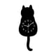 thumbnail image 1 of Reloj De Pared Con Diseño De Gato De Dibujos Animados, Funciona Con Pilas, 17 X 43 Cm, Para Comedor, Color Negro, 1 of 5
