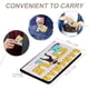thumbnail image 4 of DJ Raphi Porta Pasaporte y Cartera de Viaje Premium de Cuero PU, Funda de Pasaporte Bloqueo RFID con Ranuras para Tarjetas de Crédito, Estuche para Libro de Pasaporte para Familia 10cm × 15cm, 4 of 6