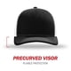 thumbnail image 2 of Gorra de béisbol Richardson 112 Trucker Snapback Split negro/blanco, 2 of 7