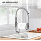thumbnail image 5 of Llave Monomando Belug Lavaplatos Cocina Grifo Flexible Plateado Plateado Brillante, 5 of 5