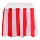 thumbnail image 4 of Falda de Mesa Pangda a Rayas Rojo y Blanco 4,25 m – Pack de 2, 4 of 6