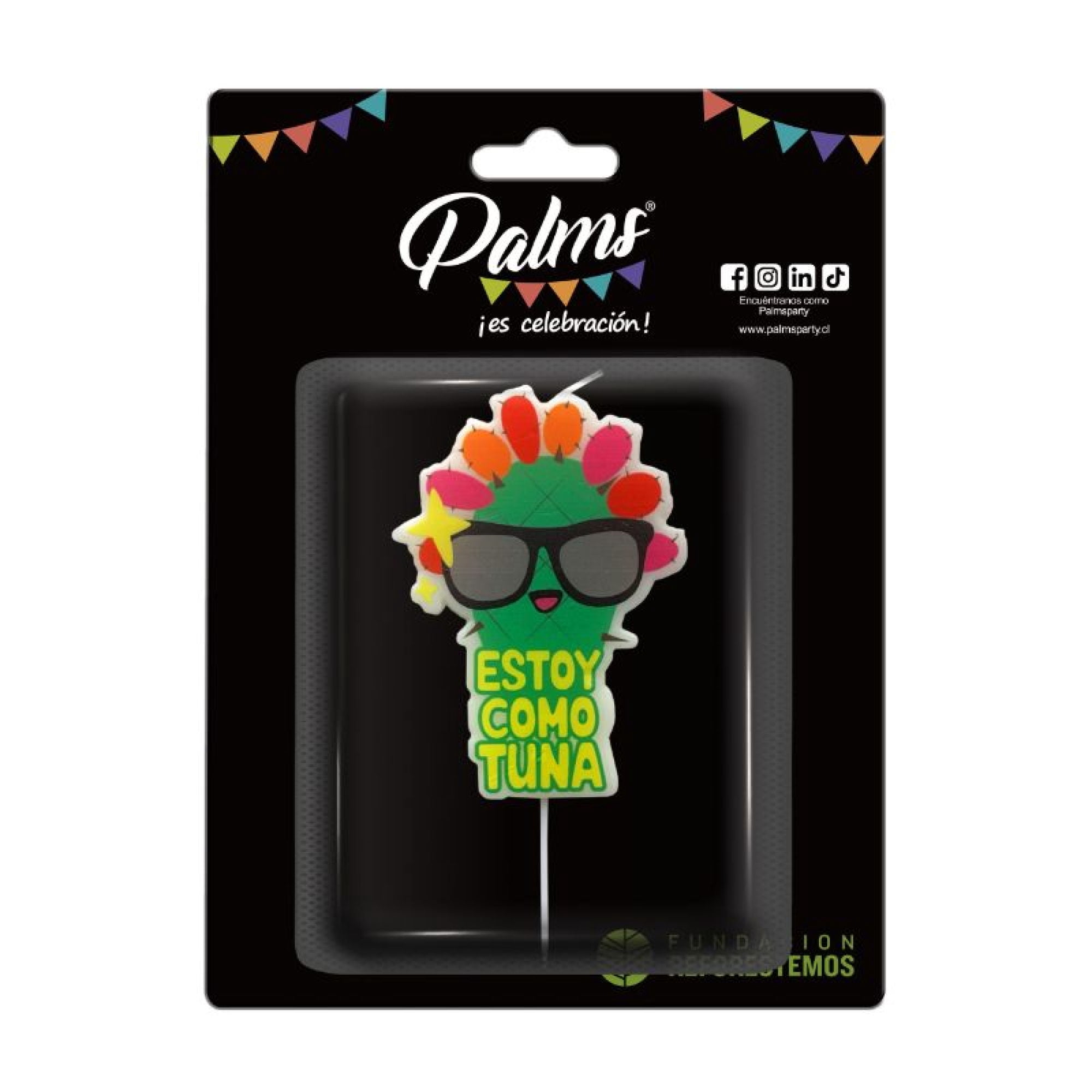 Vela Con Mensaje 2 Estoy Como Tuna Palms