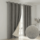 thumbnail image 2 of Cortina 100% Blackout Engomada 2 Paños 220x140 Home Strike - Beige, 2 of 3