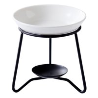 Magideal - Vela De Fusión De Aceite Esencial De Metal, Portavelas, Calentador De , Decoración Para El Hogar Y La Sala De Estar , Negro