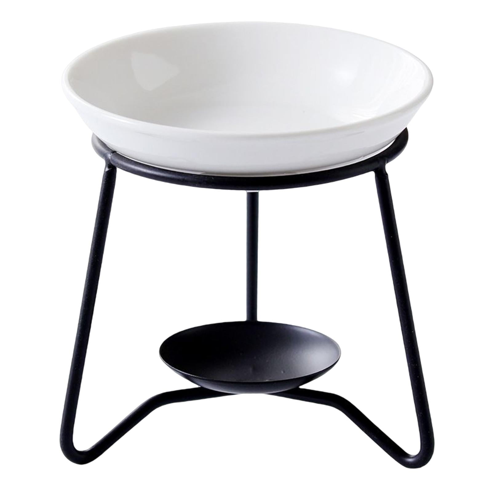 Magideal - Vela De Fusión De Aceite Esencial De Metal, Portavelas, Calentador De , Decoración Para El Hogar Y La Sala De Estar , Negro