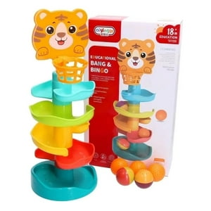 Genérico - Juego Didactico Tobogan De Pelotas Para Bebes Amarillo