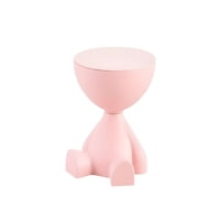 Genérico - Mesa De Arrimo Multifuncional Con Compartimento Organizador Integrado Rosa