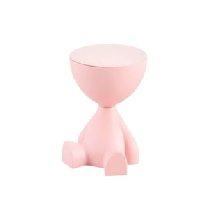 Genérico - Mesa De Arrimo Multifuncional Con Compartimento Organizador Integrado Rosa