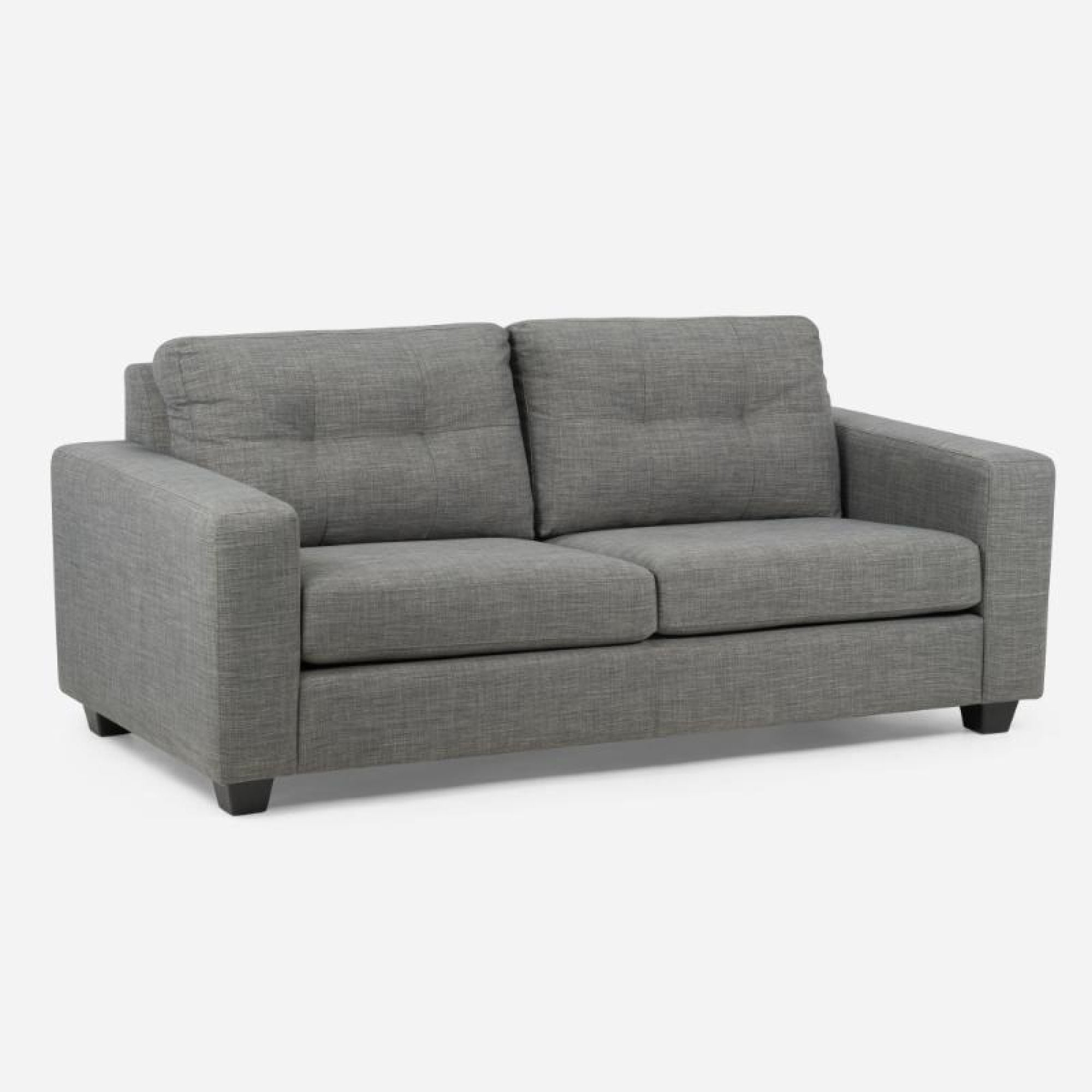 Sofá Mira 3 Cuerpos Tela Gris 189x91x83Cm