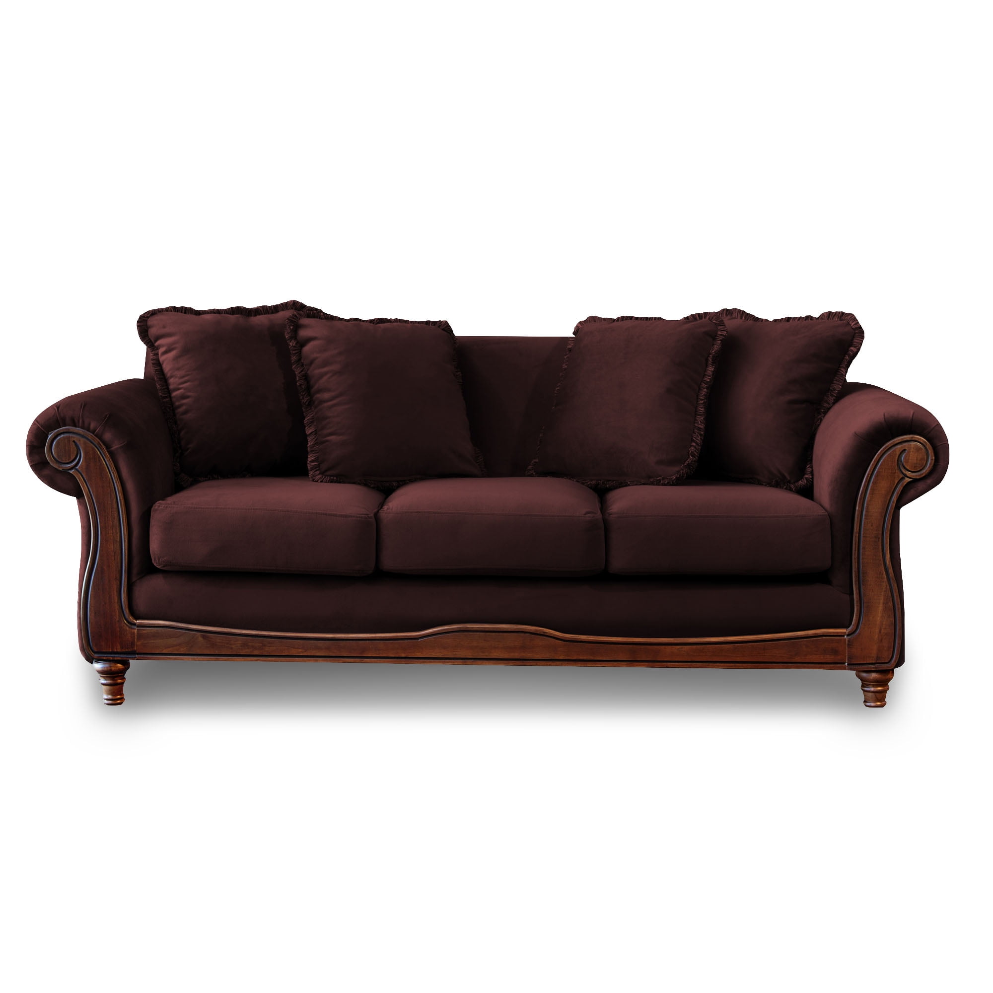 Latam Home - Sofa Rimini 3 C Tela Velvet Chocolate