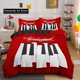 thumbnail image 1 of Piano KeysMusical Notes Bedding Set Boys Girls Duvet Cover Pillowcase Bed Adult Bedroom, 1 of 5