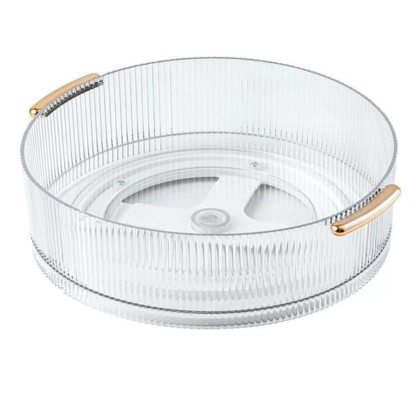 Organizador de maquillaje y perfumes, bandeja giratoria de 360 grados para almacenamiento de cosméticos, lociones, bandeja de regalo redonda de gran capacidad para tus joyas.