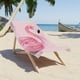 thumbnail image 2 of 1pc Flamingo Pink Microfiber Beach Towel - Quick Drying, Absorbent, and Cute Cartoon Print - Perfect for Summer Beach, Pool, Camping, and Vacation, 2 of 2