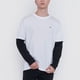 thumbnail image 3 of Polera Hombre M/L Doble Manga Blanco/Negro Corona, 3 of 5