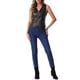 thumbnail image 2 of Chaleco Vintage de Cuero Sintético para Mujer INSPIRE CHIC con Escote en V, Sin Mangas, Cremallera, Talla XL Negro, 2 of 6