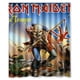 thumbnail image 1 of Cortina de ducha con diseño de calavera de Iron Maiden, banda estadounidense, con ganchos, tamaño 60 x 72 pulgadas, 1 of 3