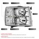 thumbnail image 2 of Faros delanteros DNA MOTORING Silverado 07‑14 Cromo/Transparente, 2 of 6