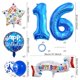 thumbnail image 3 of Globos de fiesta ISTOVO para 16.º cumpleaños – juego azul de foil, 3 of 5