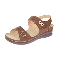 Vía Franca - Sandalia Confort Café Modelo Italiano