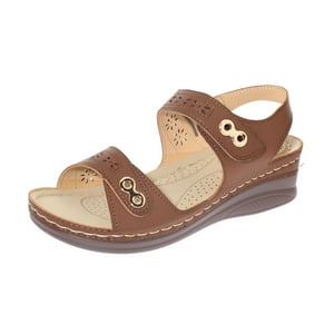 Vía Franca - Sandalia Confort Café Modelo Italiano