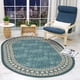 thumbnail image 1 of Alfombra Redonda Celeste Antideslizante 150x150 Cm Con Goma, 1 of 3