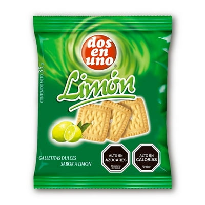 Galleta Mini Limón 35 G Dos En Uno