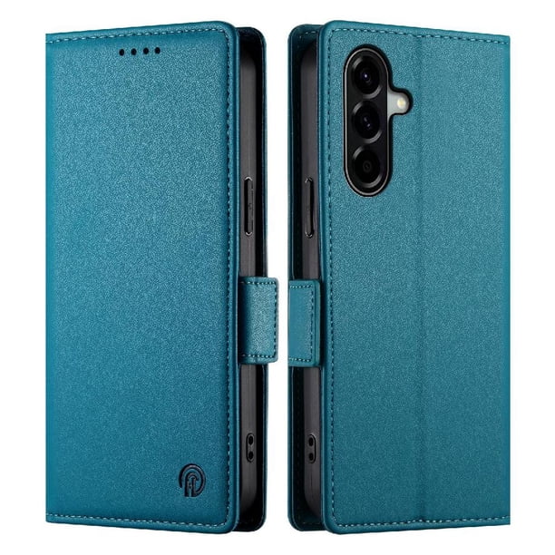 Funda Cartera Magnética con Tarjetas y Soporte para Samsung Galaxy A57 5G Azul