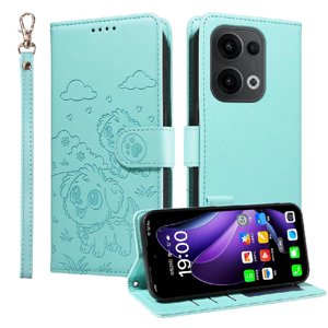 Funda Billetera Foxdock Compatible Con Oppo Reno 13 5G, Diseño Perrito Tierno, Ranuras Para Tarjetas Y Soporte Plegable
