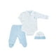 thumbnail image 1 of Conjunto 3 Piezas Sweet Elephants - 3 Meses Celeste 100% Algodón Peruano - 3 Meses, 1 of 2